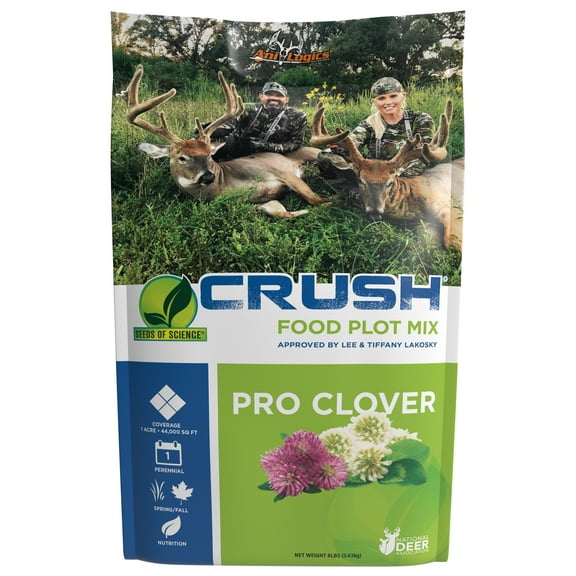 Ani-Logics Outdoors Crush Seeds of Science Pro Clover Animal Food Plot, 8lb Bag