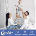 thumbnail image 4 of Organic Mattress Protector, 100% Waterproof & Hypoallergenic, Breathable Cotton Cover & Ultra Soft Mattress Pad Cover, 4 of 6