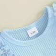 thumbnail image 4 of Kogui New Born Clothes Baby Girl Baby 4th of July Outfit Girl Newborn Infant Toddler T Shirts Oversized Romper Romper Cute Clothes 0 3 6 9 12 18 24 Months (Light Blue,3-6 Months), 4 of 7