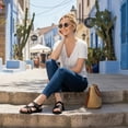 thumbnail image 2 of Ablanczoom Womens Sandals: Non-Slip Summer Comfortable Flat Sandals Women Beach Shoes, 2 of 7