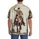 thumbnail image 3 of Fotbe Vintage Cowboy Riding Horse Camisa Estampada de Manga Corta para Hombre, Casual de Verano, Estilo Playero, Sin Arrugas-3X-Large, 3 of 5