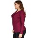 thumbnail image 2 of Blusa elegante de satín Roman Fashion/Tallas Extras, 1787 (Vino) vino 42 Roman Fashion BL-GR-1787-VINO, 2 of 7