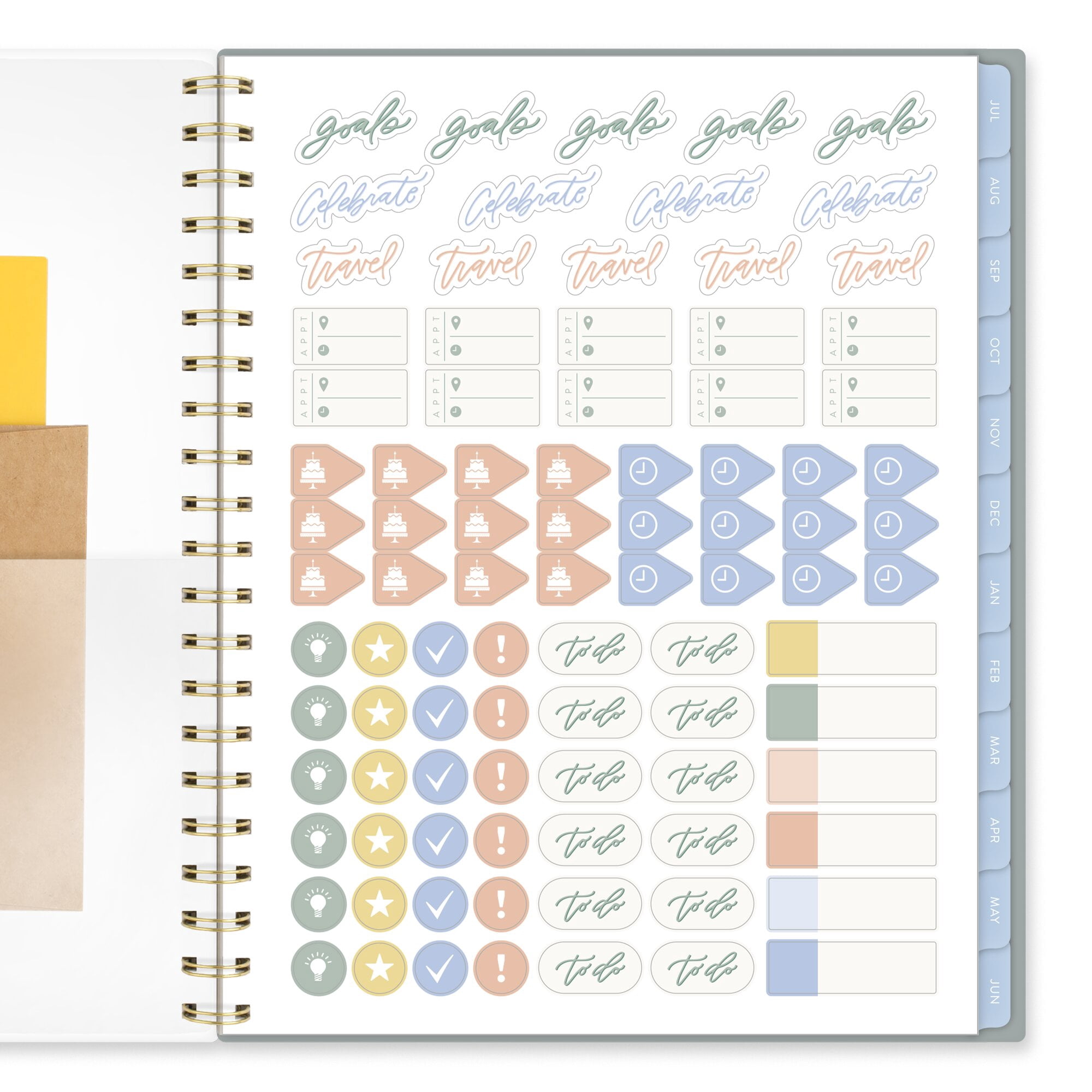 Leah Bisch for Mead Cambridge Academic 2026-2027 Weekly Monthly Planner Peony
