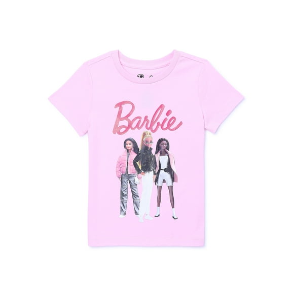 Barbie Girls Graphic Short Sleeve T-Shirt, Sizes 4-16