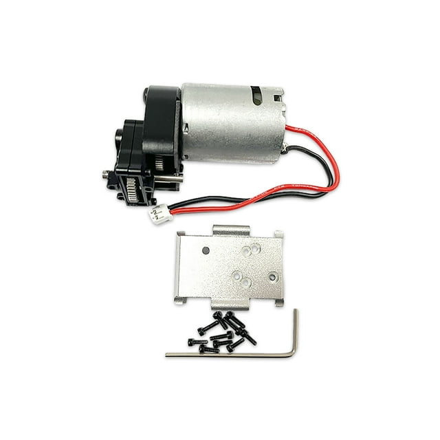 mmirethe Metal 370 Motor 34T Gear Box Transmission For HobbyPlus 1/18 CR18P Rock Van Reliable And Durable 1Set
