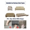 thumbnail image 4 of Yingyy Solid Color Sofa Cover Elastic Couch Dust-proof Anti-slide Cover Good Stitching Slipcover 1/2/3/4 Seater Covers Protector Full Coverage Lake blue L, 4 of 9