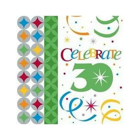 Creative Converting 193763 Celebrate In Style 30 Beverage Napkins