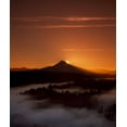 thumbnail image 2 of Leahy, Ike 12x14 Black Ornate Wood Framed with Double Matting Museum Art Print Titled - Mt. Hood XXVI, 2 of 4