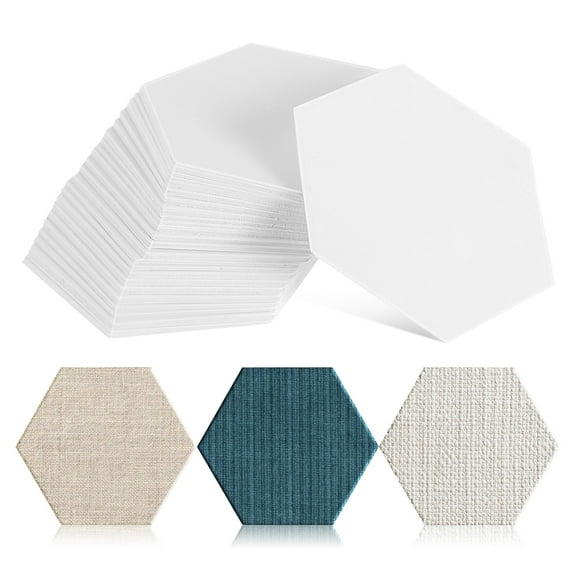 Worgeous  100 Pcs Hexagon Paper Cutouts Quilting Papers Piecing for White