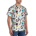 thumbnail image 2 of Bixox Men's Dinosaur Printed Short Sleeve Skinny Athletic T-Shirt, 2 of 6