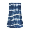 thumbnail image 2 of Gibobby Mujeres Pringting sin tirantes Bandeau Tank Casual sin mangas verano vacaciones suelta vacaciones Top camisa blusa mujeres Top(Azul,CH), 2 of 4