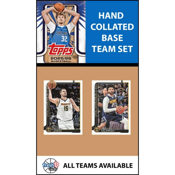 2025-26 Topps Flagship Team Set Denver Nuggets Nikola Jokic Carmelo