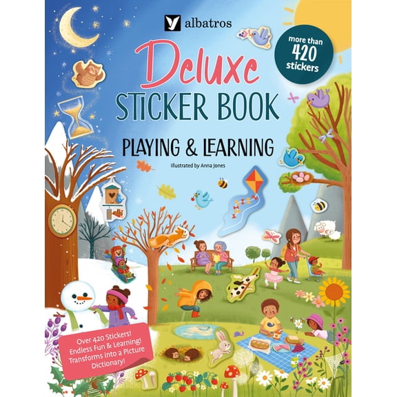 Deluxe Sticker Books Playing and Learning. Deluxe Sticker Book, Book 1, (Paperback)