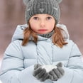 thumbnail image 5 of Chenyin Kids Toddler Hat Scarf Gloves 3PCS Set Padded Scarf Fall Winter Woolen Hat Boys Girls Gloves Warm Outfit 1-6 Years, 5 of 10