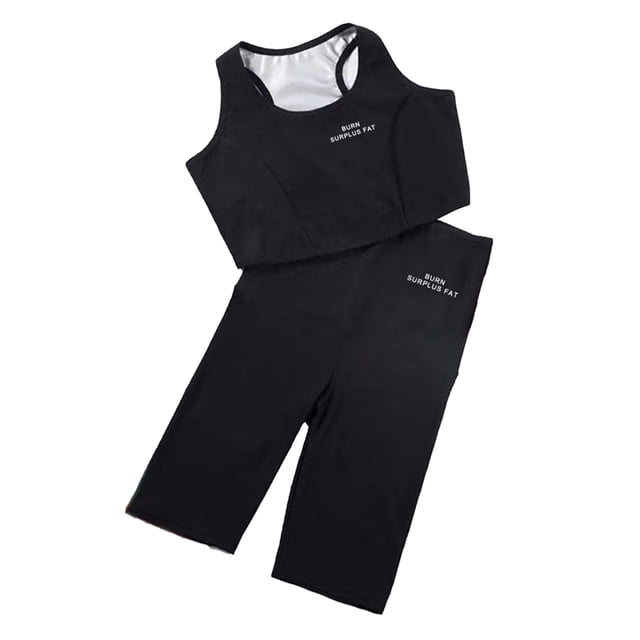 Pantalones De Sauna Para Mujer Adelgazamiento Pérdida De Peso Sudor Crop Top Fat Burner Shorts XL Sunnimix Traje de pantalones de sauna