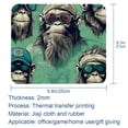 thumbnail image 5 of Monkey Gaming Mouse Pad Desk Mat, Square 8.3x9.8 Inch Non-Slip Rubber Bottom Printed Design for Office and Gaming, 5 of 6
