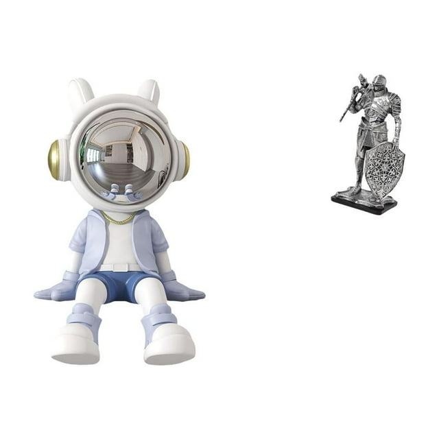 Figura decorativa de escritorio, estatua de , escultura de caballero, artesanía en resina, adorno decorativo coleccionable, ideal para sala