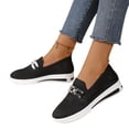 thumbnail image 5 of Office Work Shoes, Women's Comfortable Everyday Flats Comfortable Low Profile Dress Shoes with Flexible Walking Sole and Easy Style Office Work Shoes Ballet Commuter Shoes Flats, Black US-7.5/EU-40, 5 of 6