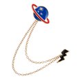 thumbnail image 4 of Cartoon Pattern Brooch Cute Star Cloud Chain Collar Pin Clip Badge Clothes Accessories Type 3, 4 of 8