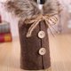 thumbnail image 5 of Funda para botella de vino de Navidad, 2 fundas para botella de vino, bolsas de decoración navideña para botellas, bolsas de regalo de vino de Navidad, funda para botella de vino para decoraciones de Afortunado Sencillez, 5 of 5