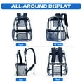 thumbnail image 3 of Clear Backpack for Women Men, Heavy Duty Transparent See Through Backpack, Waterproof Clear bookbag, Plastic Backpacks for School,Stadium Events,Travel,Festival,Work,Concert, 3 of 8