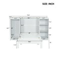 thumbnail image 5 of Twin Size Murphy Bed with Bedside Shelves and Wardrobe, White, 5 of 9