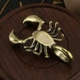 thumbnail image 3 of MATROOY Brass Scorpion Figurine Small Statue Animal Figurines Toys Desktop Decoration, 3 of 5