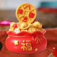 thumbnail image 4 of Figura de bolsa de dinero, adorno de escritorio, soporte para alcancía, Feng Shui, cuenco para dinero, Redondo M, 4 of 6