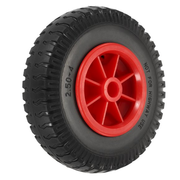 Graflsoa 8-Inch EVA & Nylon Kayak Cart Wheels - Heavy Duty, Puncture-Proof, Supports Up to 330lbs, Black & Red, 19.4mm Bore Diameter