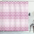 thumbnail image 1 of Ambesonne Pale Pink Shower Curtain, Twisted Parallel Lines, 69"Wx70"L, Magenta White, 1 of 3