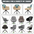 thumbnail image 6 of Whosucclay Turtle Starfish Beach Print Curved Back Chair Covers with Arms Washable Swivel Armrest Accent Chair Covers Non-Slip Soft Dining Chair Slipcovers for Dining Room, Bar, Party, 6 of 7