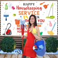 thumbnail image 4 of shiyou-Happy Housekeeping Week Banner Backdrop Thank You for All You Do Party Decorations Housekeeping Appreciation Week Decor Photo Backdrop 70.8x43.3, 4 of 4