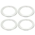 thumbnail image 1 of Unique Bargains Mur Split Bride, 201 en Acier Inoxydable Rond Plaque d'Échafaudage pour 181mm de Diamètre Tuyau 4 Pack, 1 of 5
