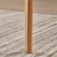 thumbnail image 4 of Solid Rubberwood Dining Table with Walnut Veneer Top, Mid-Century Modern Design, Expandable Compact Size for Small Spaces, Natural Oak Finish, Easy-Clean Surface, 4 of 8