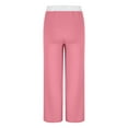 thumbnail image 5 of SELONE Pink Tall Women Yoga Pants with Pockets Plus Size Lounge Pants Elastic Waist Full Length Trouser Loose Casual Long Beach Pants Drawstring Solid Straight M Tall Breathable Summer Clothes, 5 of 6