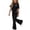 Black, variant on Girls Summer Outfit Sets Size 10-12, Casual Short Sleeve Graphic Kids' Clothing Sets Girls' 2 Piece Sets Purple Size 10