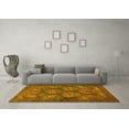 thumbnail image 3 of Ahgly Company Machine Washable Indoor Square Persian Yellow Traditional Area Rugs, 6' Square, 3 of 4