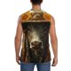 thumbnail image 4 of Balery Sunflower Cowboy Hat Cow Camisetas sin mangas para hombre, absorbe la humedad y protege contra el mal olor.-3X-Large, 4 of 7