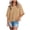 Khaki, variant on Women Half Sleeve Loose Fit Top Bat Sleeve Top Quarter Sleeve Shirts for Women Elbow Sleeve Tees for Women Loose Fitting Tops for Women Tops That Cover Upper Arms Black L