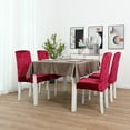 thumbnail image 5 of Rosnek Stretch Chair Slipcover Diamond Velvet High Back Dining Chair Cover, Set of 4, 5 of 5