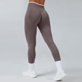 thumbnail image 2 of CCRFTGI Leggings for Women Butt Lifting High Waisted Booty Scrunch Gym Yoga Pants Impact Sports Activewear Athletic Tummy Control quick-dry Workout Leggings Light Brown S, 2 of 5