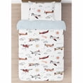 thumbnail image 4 of Sweet Jojo Designs Vintage Airplane Red and Blue Twin Comforter Set, 4 of 7