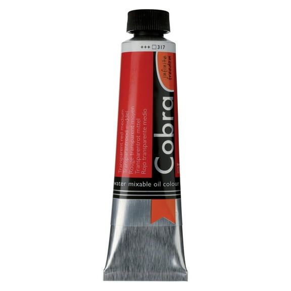 Cobra Water Mixable Oil Colour 40ml, Transparent Red Medium