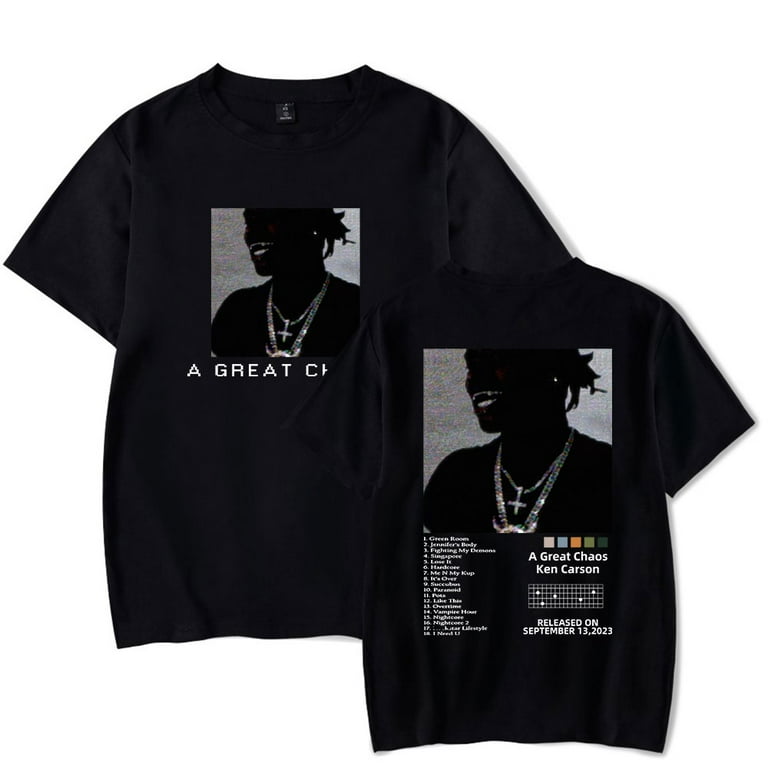 トップス Ken Carson A Great Chaos Tee Ken Carson T-Shirt A Great Chaos Album Merch For Women/Men Unisex