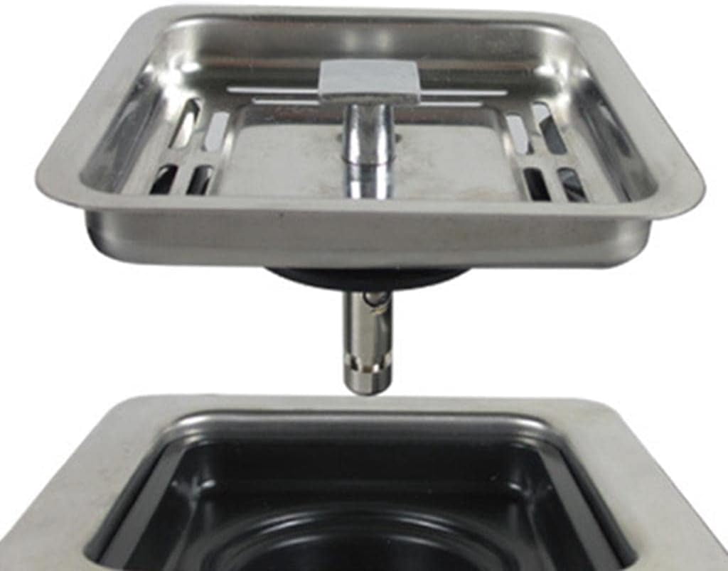 CATPAN 1pc Square Garbage Disposer Basket Stainless Steel Adapter Sink Disposal Stopper Rust