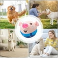 thumbnail image 6 of Active Moving Pet Plush Toy, Interactive Dog Toys Talking Moving Dog Ball Toy, Washable Cartoon Pig Plush Sound Electronic Herding Ball for Dogs, Shake Bounce Boredom Toys for Dog, Cats, 6 of 7