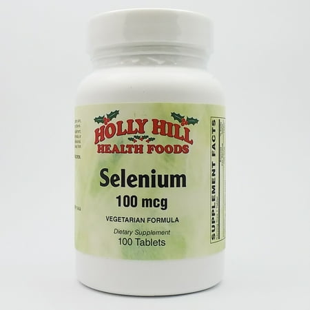 Holly Hill Health Foods, Selenium 100 MCG, 100 Vegetarian (Best Foods For Selenium)