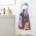 thumbnail image 3 of Yayeee 100% Cotton Hand Towels for Bathroom 16" x 28" Soft Absorbent Kitchen Towel, Yellow Halloween Ghosts, 3 of 7