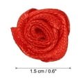 thumbnail image 2 of Uxcell Mini Satin Ribbon Roses Tiny Fabric Flowers Embellishments Rosettes Applique Red 70 Pcs, 2 of 5