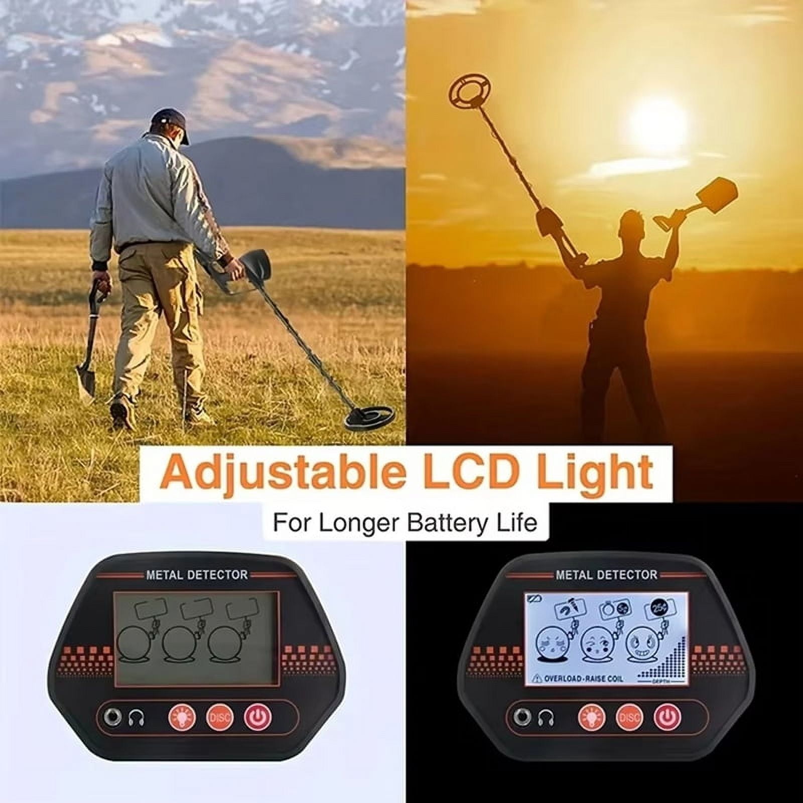 High Sensitivity Beach Treasure Finder Handheld Underground Metal Detector for Children High Gold Detector